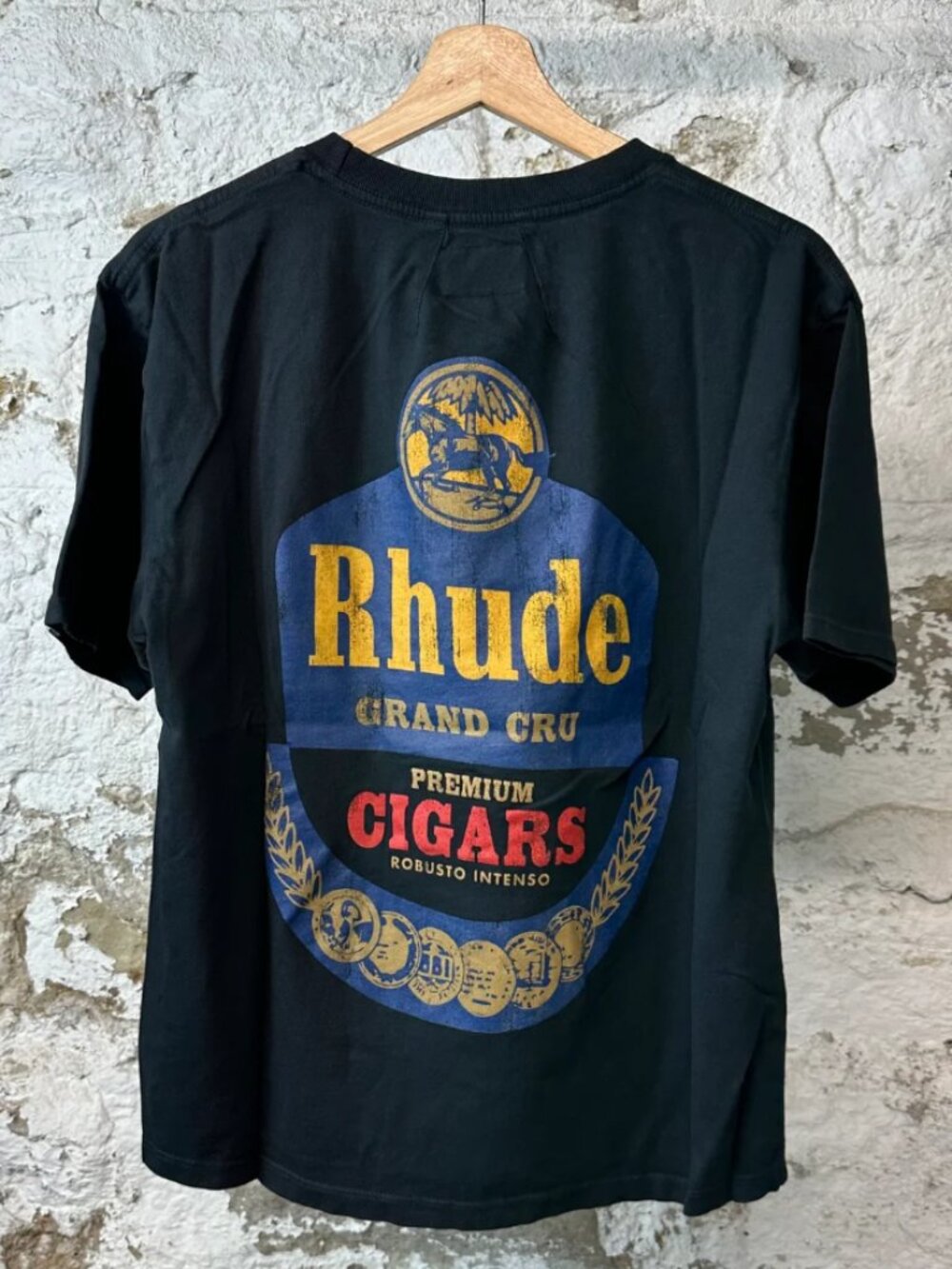 Rhude Grand Cru Black T-Shirt- small